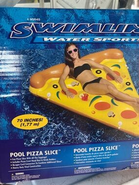 Swimline Giant Pizza Slice Pool Float 70" Inflatable Raft NEW